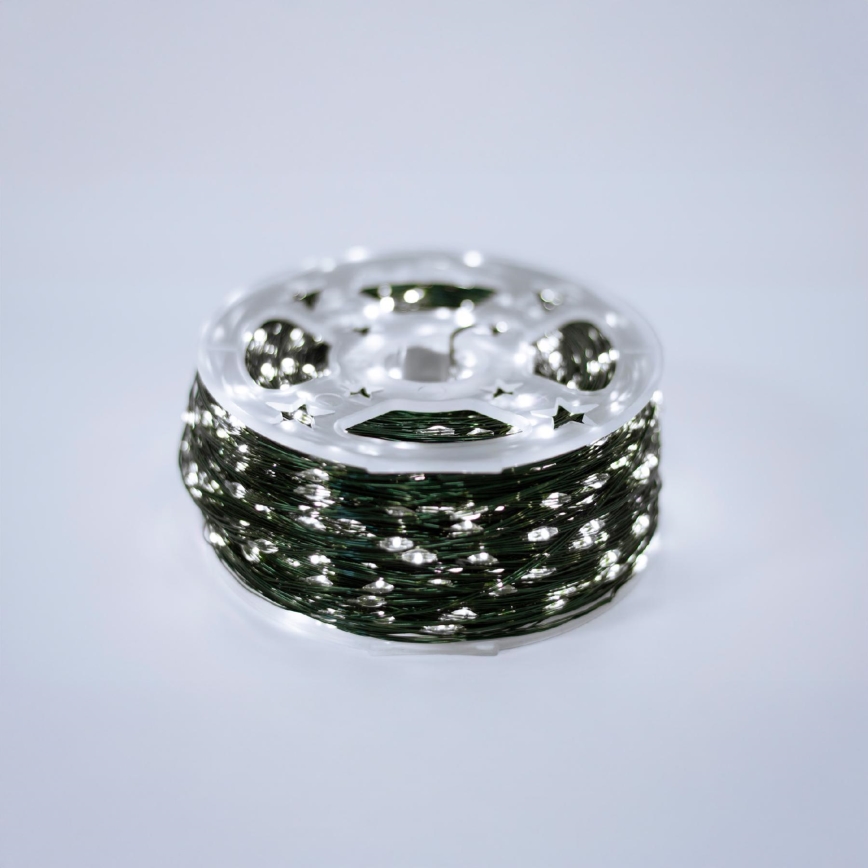 LED lauko girlianda 1500xLED/230V 8 funkcijų 153 m IP44 šaltai balta + nuotolinis valdymas