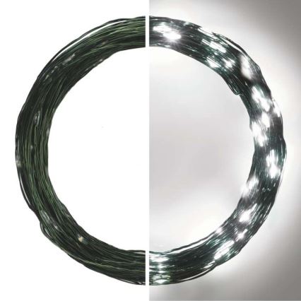 LED lauko girlianda 150xLED/20m IP44 šaltai balta