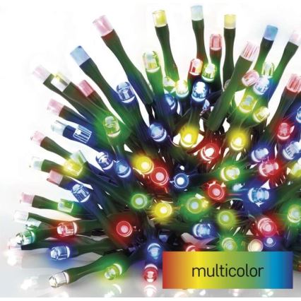 LED lauko girlianda 180 LED / 23 m, IP44, įvairiaspalvė