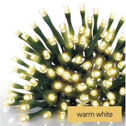 LED lauko girlianda 180xLED/23m IP44 šiltai balta