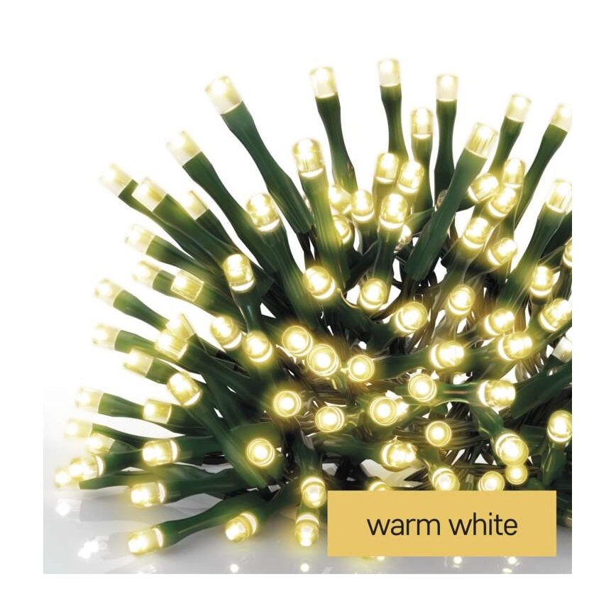 LED lauko girlianda 180xLED/23m IP44 šiltai balta