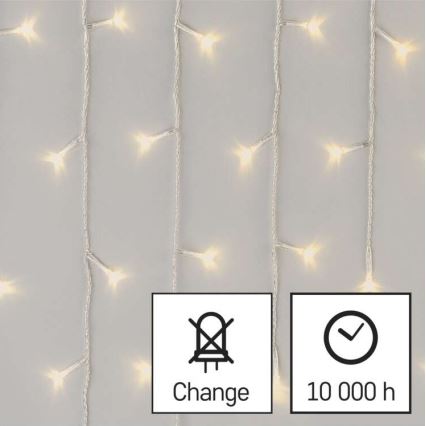 LED  lauko girlianda 300xLED/8 režimų 10m IP44 šiltai balta + nuotolinis valdymas
