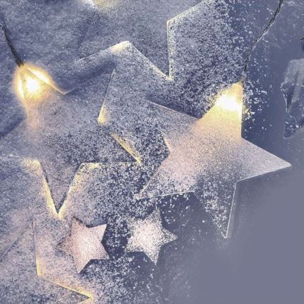 LED lauko girlianda 30xLED/3,9m IP44 žvaigždutės