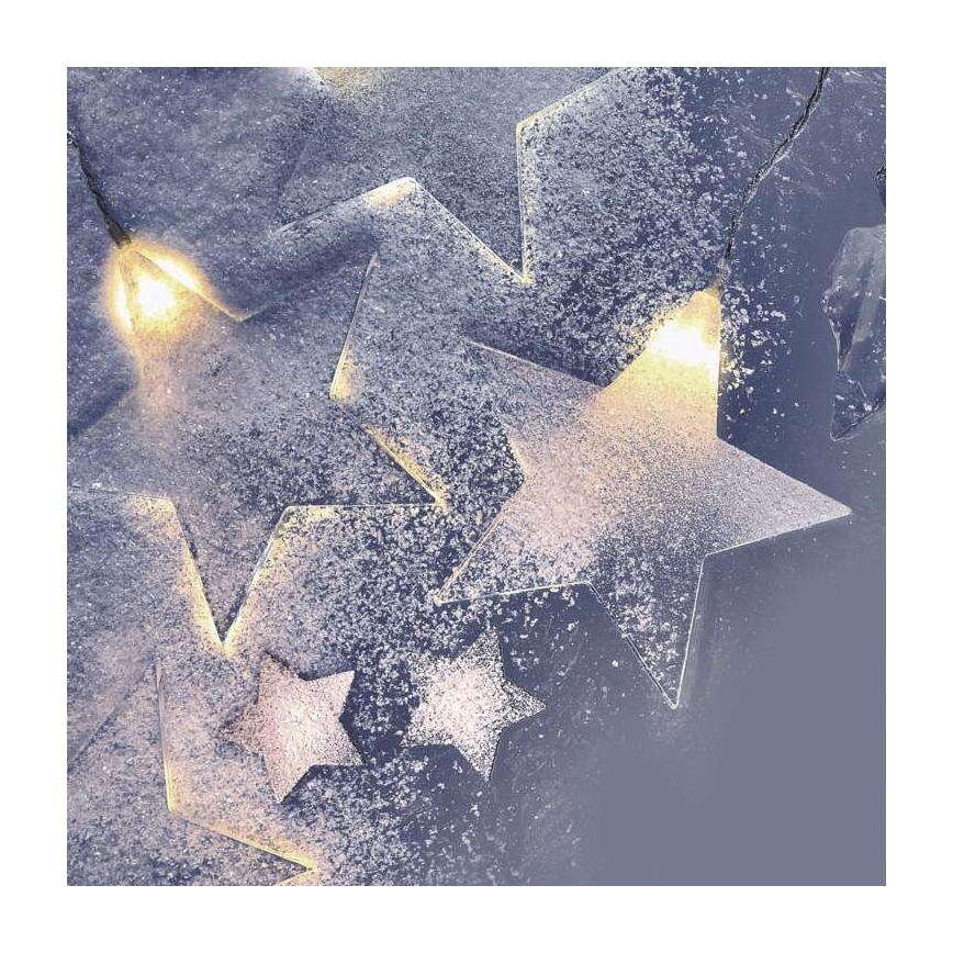 LED lauko girlianda 30xLED/3,9m IP44 žvaigždutės