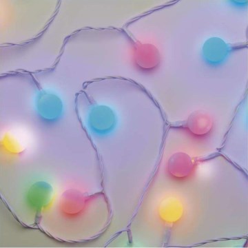 LED lauko girlianda 40xLED/9m IP44 daugiaspalvė