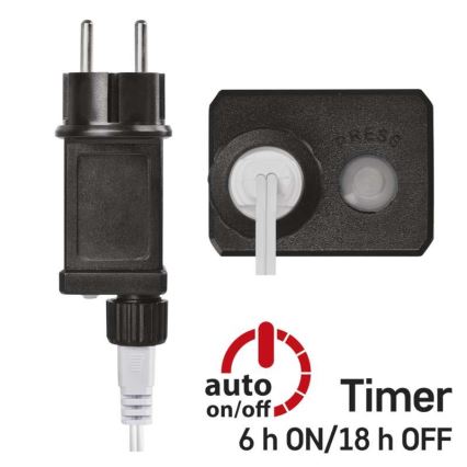 LED lauko girlianda 40xLED/9m IP44 daugiaspalvė