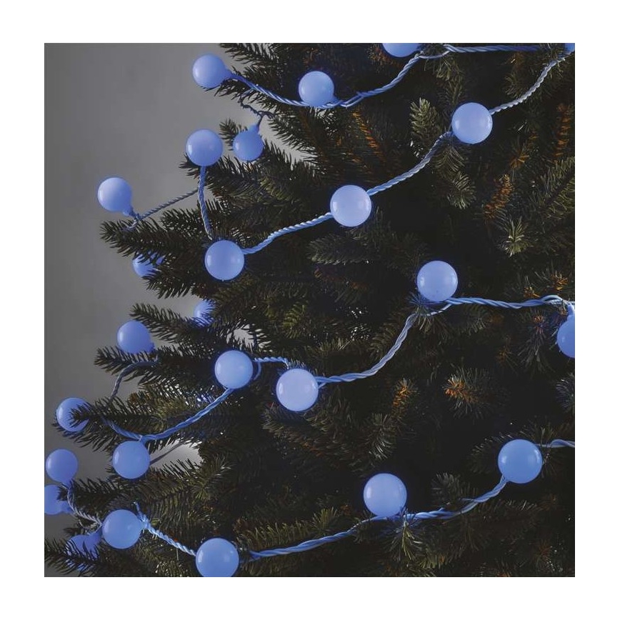 LED lauko girlianda 40xLED/9m IP44 mėlyna