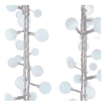 LED lauko girlianda 40xLED/9m IP44 šaltai balta