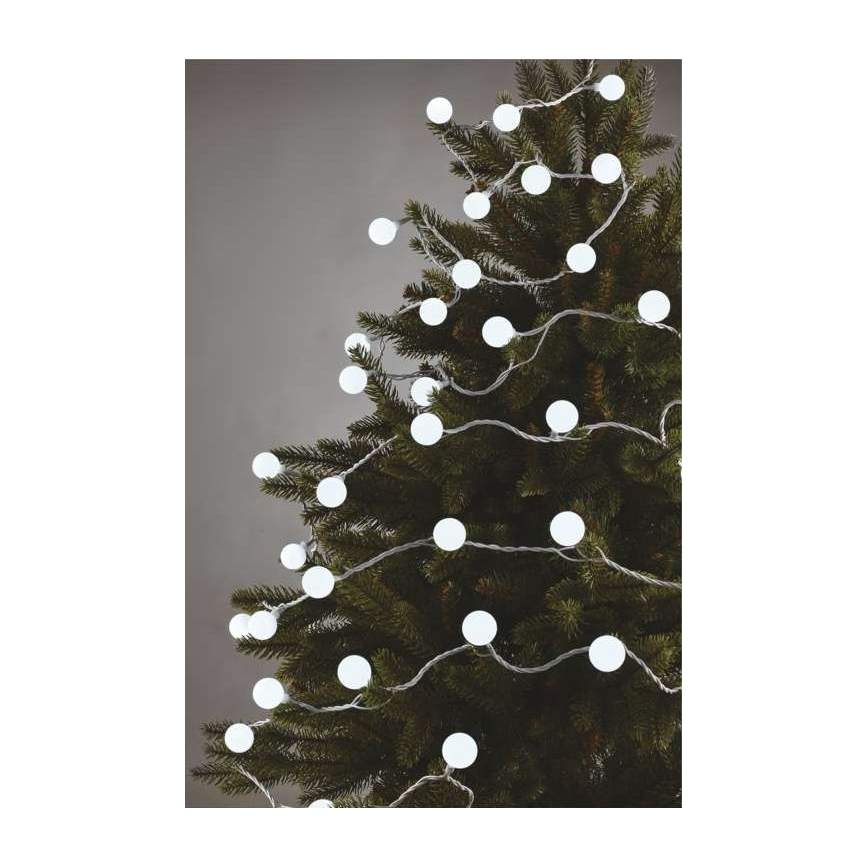 LED lauko girlianda 40xLED/9m IP44 šaltai balta