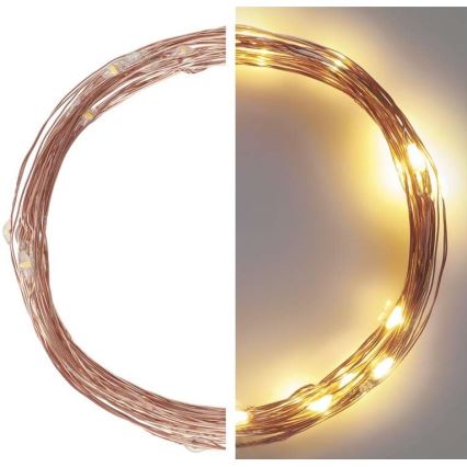 LED lauko girlianda 40xLED/9m IP44 šiltai balta