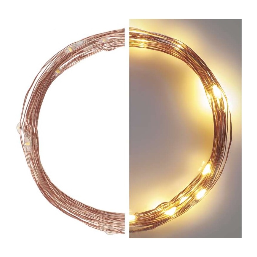 LED lauko girlianda 40xLED/9m IP44 šiltai balta