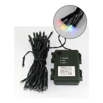 LED lauko girlianda 50xLED/2 režimai 5,4 m IP44 daugiaspalvė