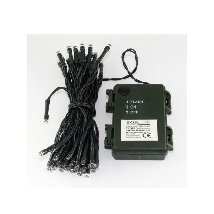 LED lauko girlianda 50xLED/2 režimai 5,4 m IP44 daugiaspalvė