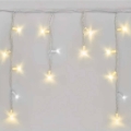 LED lauko girlianda 50xLED/3x0,4m IP44 šalta/šilta balta