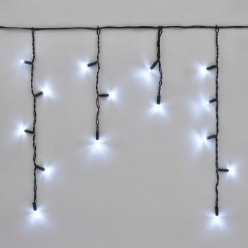 LED lauko girlianda 50xLED/3x0,4m IP44 šaltai balta