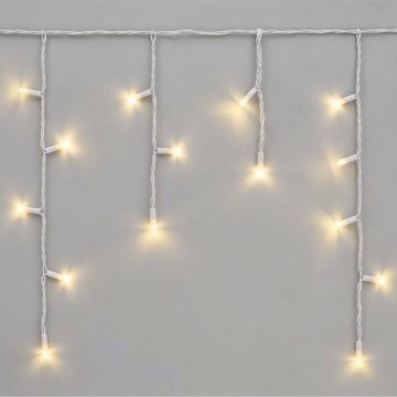 LED lauko girlianda 50xLED/3x0,4m IP44 šiltai balta