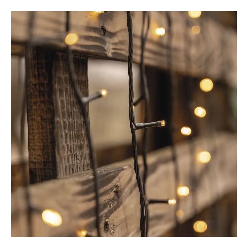 LED lauko girlianda 50xLED/5m IP44 šiltai balta