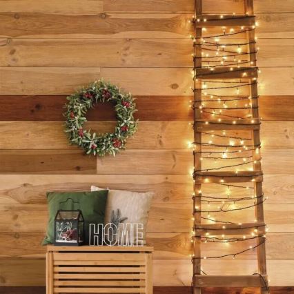 LED lauko girlianda 50xLED/5m IP44 šiltai balta