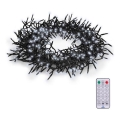LED lauko girlianda, 576 LED / 8 režimai, 8 m, IP44, šaltai balta, su nuotoliniu pultu