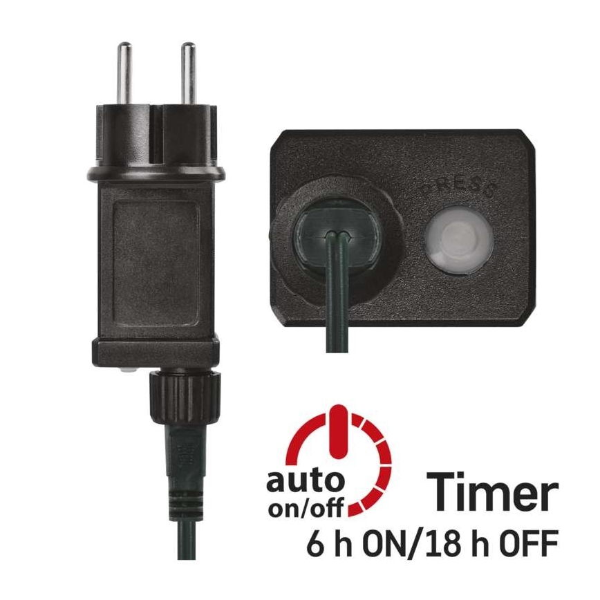 LED lauko girlianda 600 LED, 17 m, IP44, daugiaspalvė