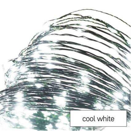 LED lauko girlianda, 75 LED, 12,5 m, IP44, šaltai balta