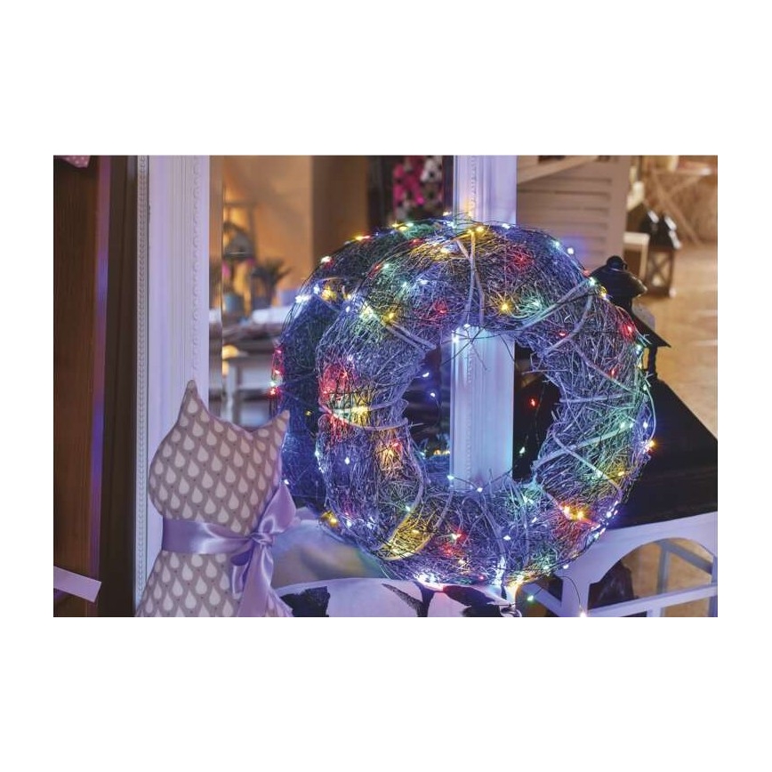 LED lauko girlianda 75xLED/12,5m IP44 daugiaspalvė