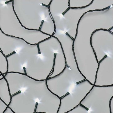 LED lauko girlianda, 80 LED, 13 m, IP44, šaltai balta