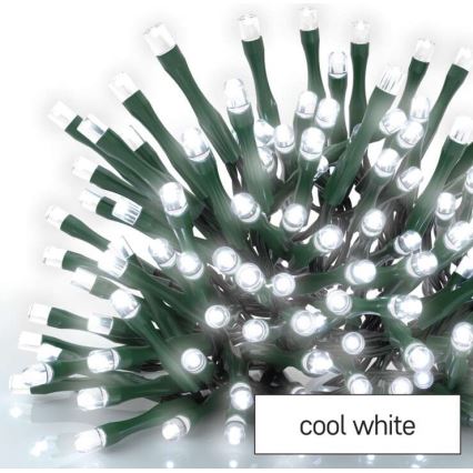 LED lauko girlianda, 80 LED, 13 m, IP44, šaltai balta