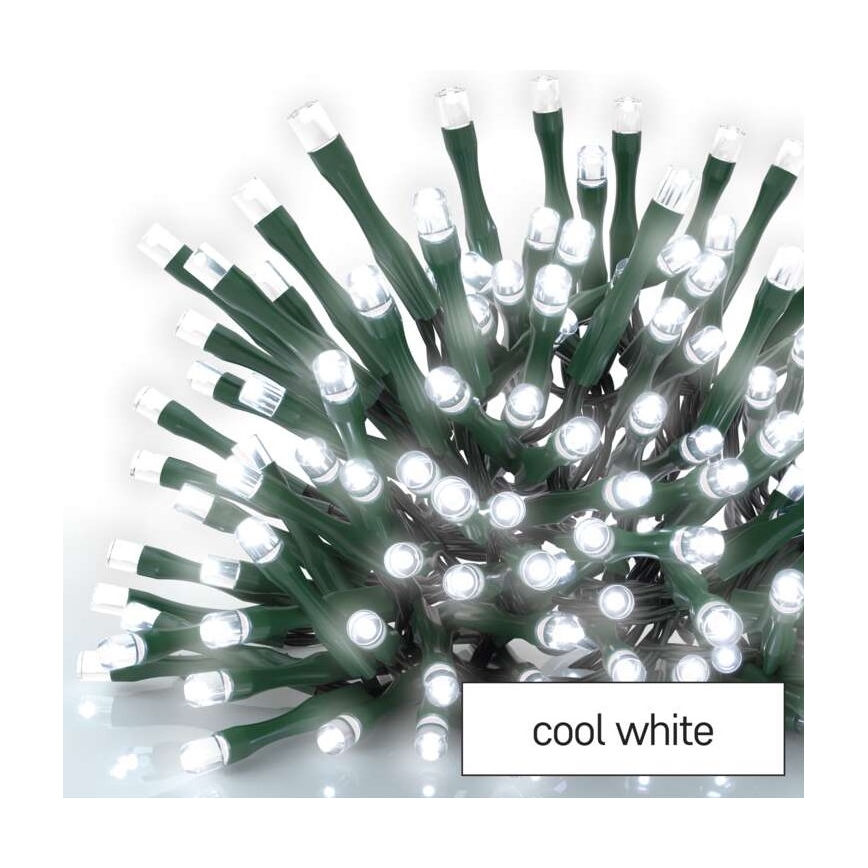 LED lauko girlianda, 80 LED, 13 m, IP44, šaltai balta