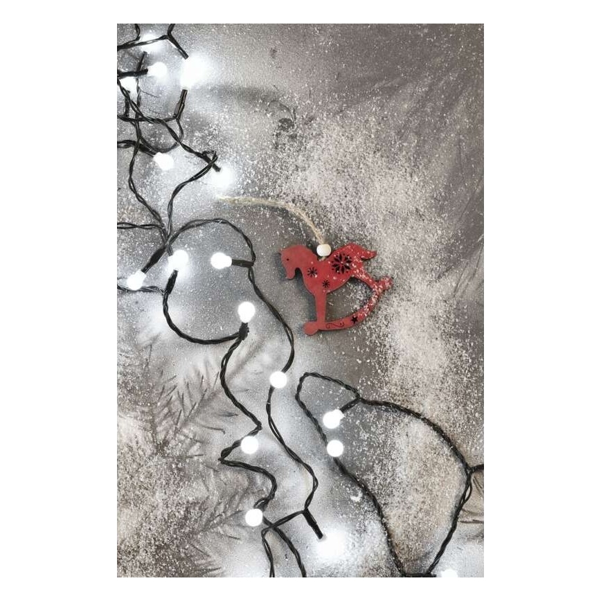 LED lauko girlianda 80xLED/13m IP44 šaltai balta