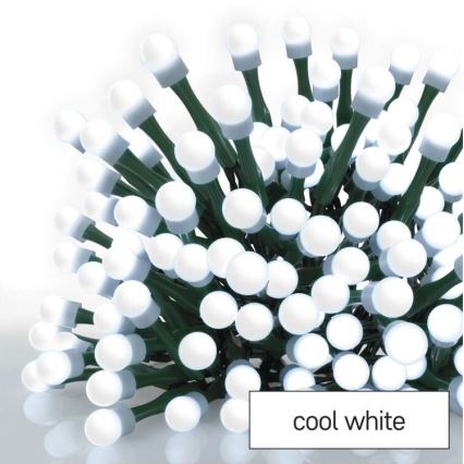 LED lauko girlianda 80xLED/13m IP44 šaltai balta