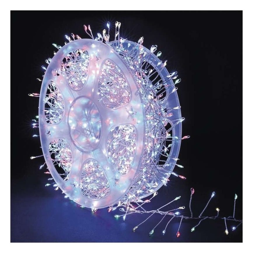 LED lauko girlianda 960 LED / 8 funkcijų, 9,6 m, IP44, daugiaspalvė