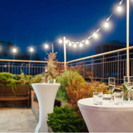 LED Lauko girlianda STRING 10 m 20xLED/0,5W/24/230V 3000K IP44