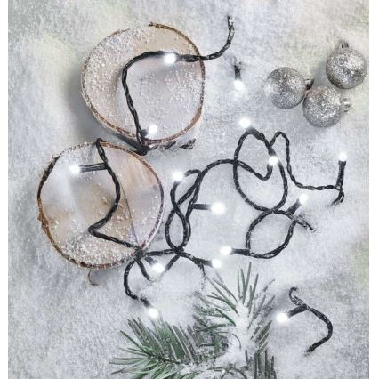 LED lauko girlianda — 180 LED, 8 režimų, 23 m, IP44, šaltai balta