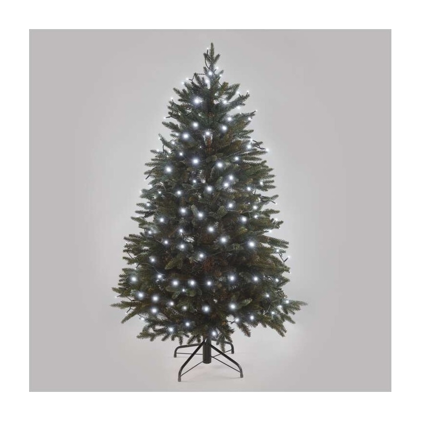 LED lauko girlianda — 180 LED, 8 režimų, 23 m, IP44, šaltai balta