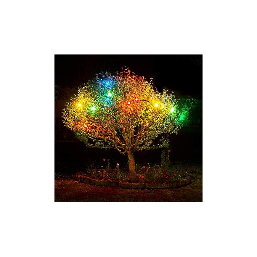 LED lauko grandinė EASY CONNECT 8xE27 5m IP44 daugiaspalvis