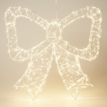 LED Lauko kalėdinė dekoracija 720xLED/6W/230V 46 cm IP44 šiltai balta kaspinas/balta