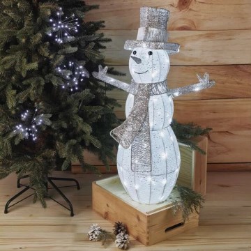 LED Lauko kalėdinė dekoracija 80xLED/3,6W/230V IP44 82 cm sniego senis