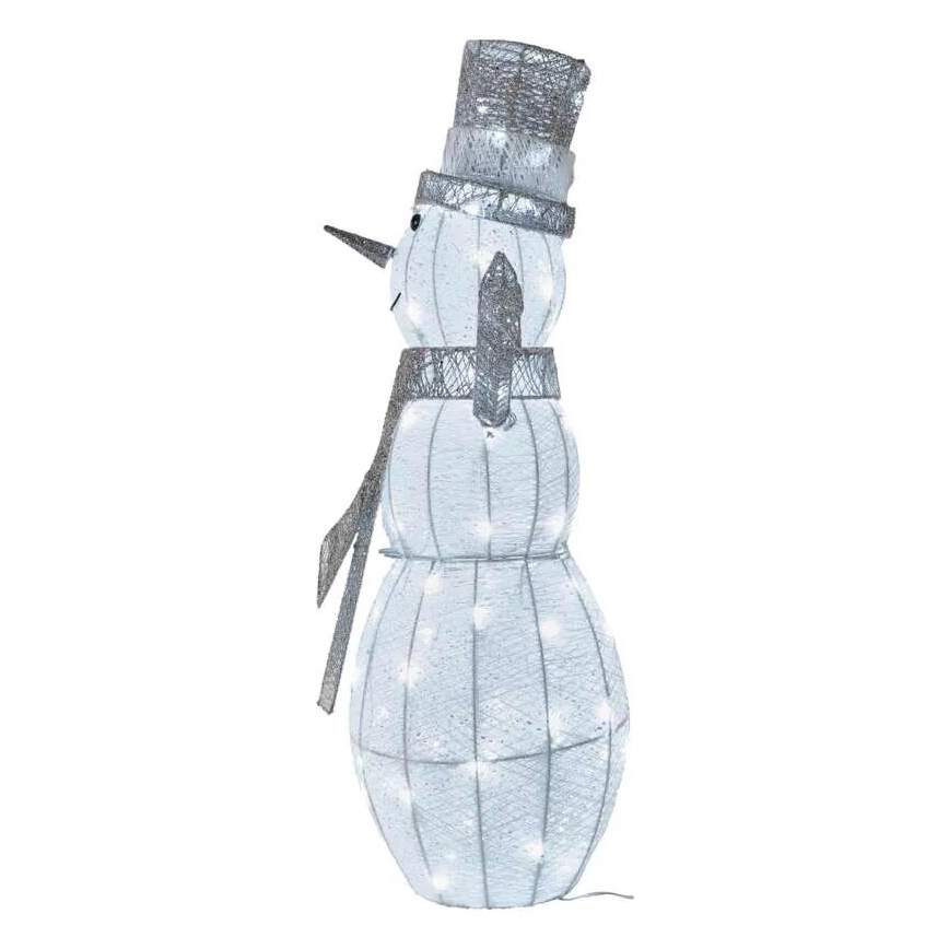 LED Lauko kalėdinė dekoracija 80xLED/3,6W/230V IP44 82 cm sniego senis