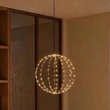 LED Lauko kalėdinė dekoracija LED/2,1W/230V Ø 40 cm IP44 šiltai balta