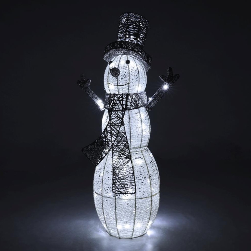 LED Lauko Kalėdinė dekoracija LED/3,6W/230V/šalta balta 75 cm IP44 Sniego senis