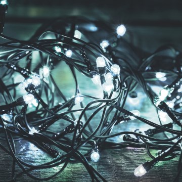 LED lauko kalėdinė girlianda 1000xLED/230V 8 funkcijų 75 m IP44 šaltai balta