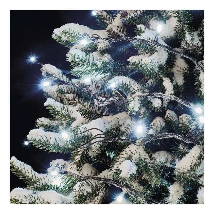 LED Lauko kalėdinė girlianda 100xLED/10m IP44 šaltai balta
