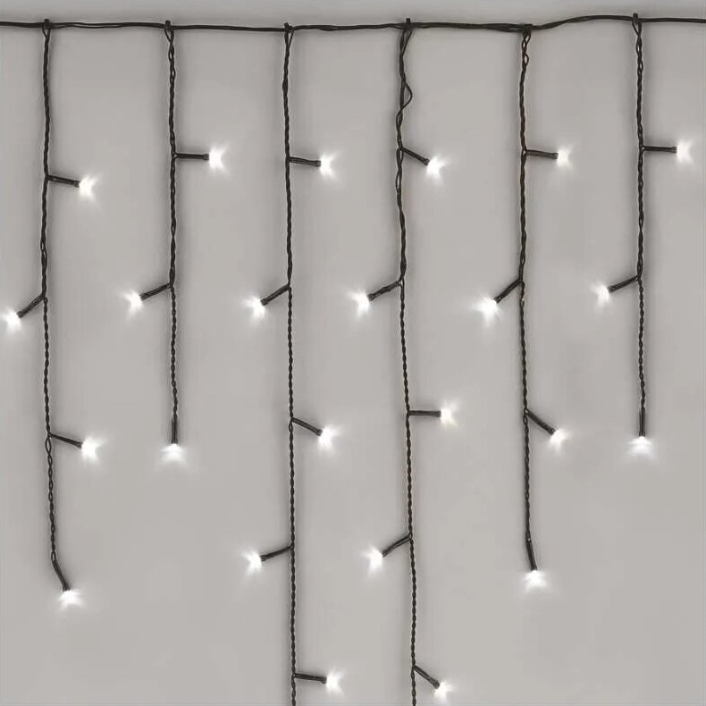 LED Lauko kalėdinė girlianda 100xLED/2,5x0,9m IP44 šaltai balta