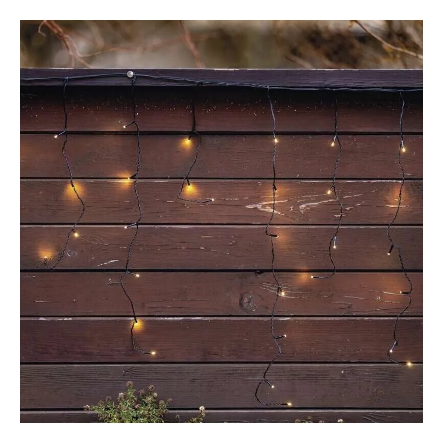 LED lauko kalėdinė girlianda 100xLED/2,5x0,9m IP44 šiltai balta