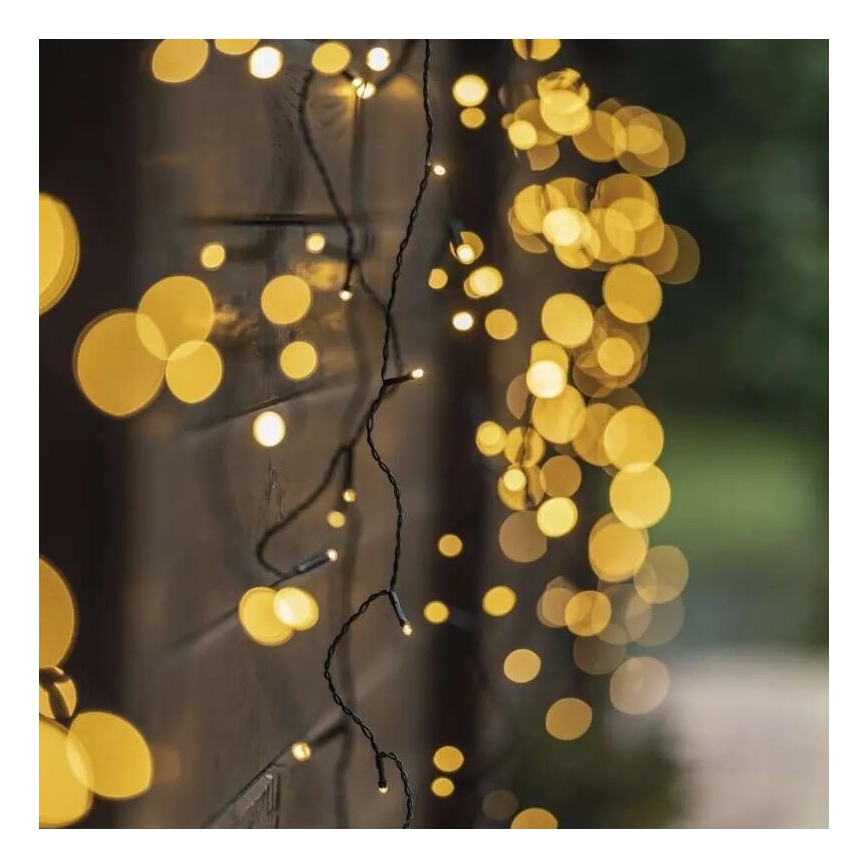 LED lauko kalėdinė girlianda 100xLED/2,5x0,9m IP44 šiltai balta