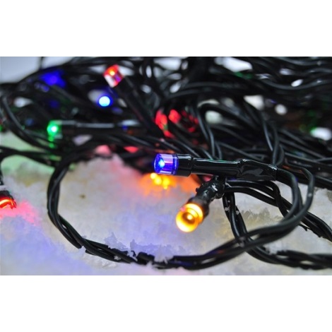 LED Lauko Kalėdinė girlianda 100xLED/8 funkcijos IP44 13m daugiaspalvis