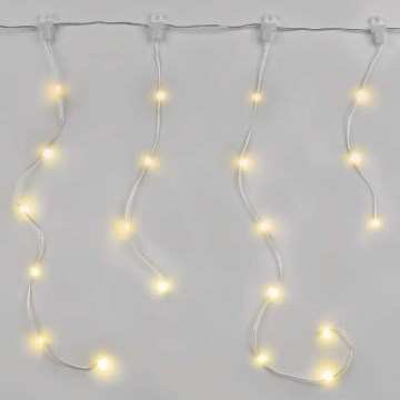 LED lauko kalėdinė girlianda 100xLED/8 funkcijų 7,9x0,7m IP44 šiltai balta