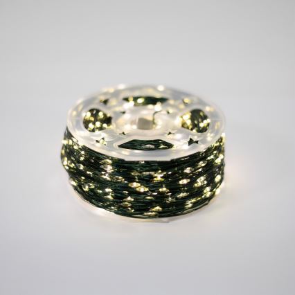 LED lauko kalėdinė girlianda 1500xLED/230V 8 funkcijų 153 m IP44 šiltai balta + nuotolinis pultas