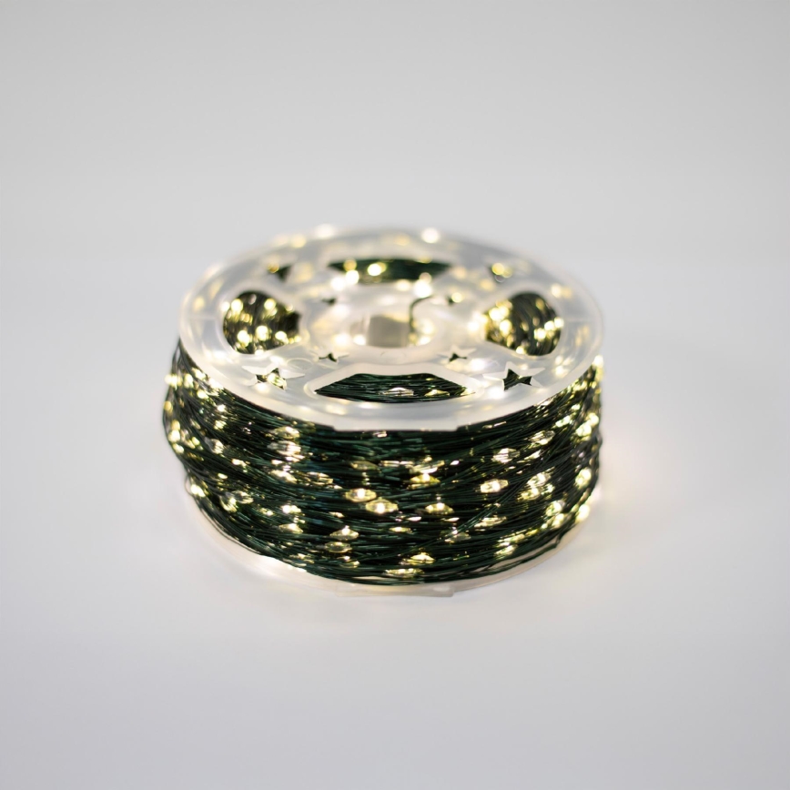 LED lauko kalėdinė girlianda 1500xLED/230V 8 funkcijų 153 m IP44 šiltai balta + nuotolinis pultas